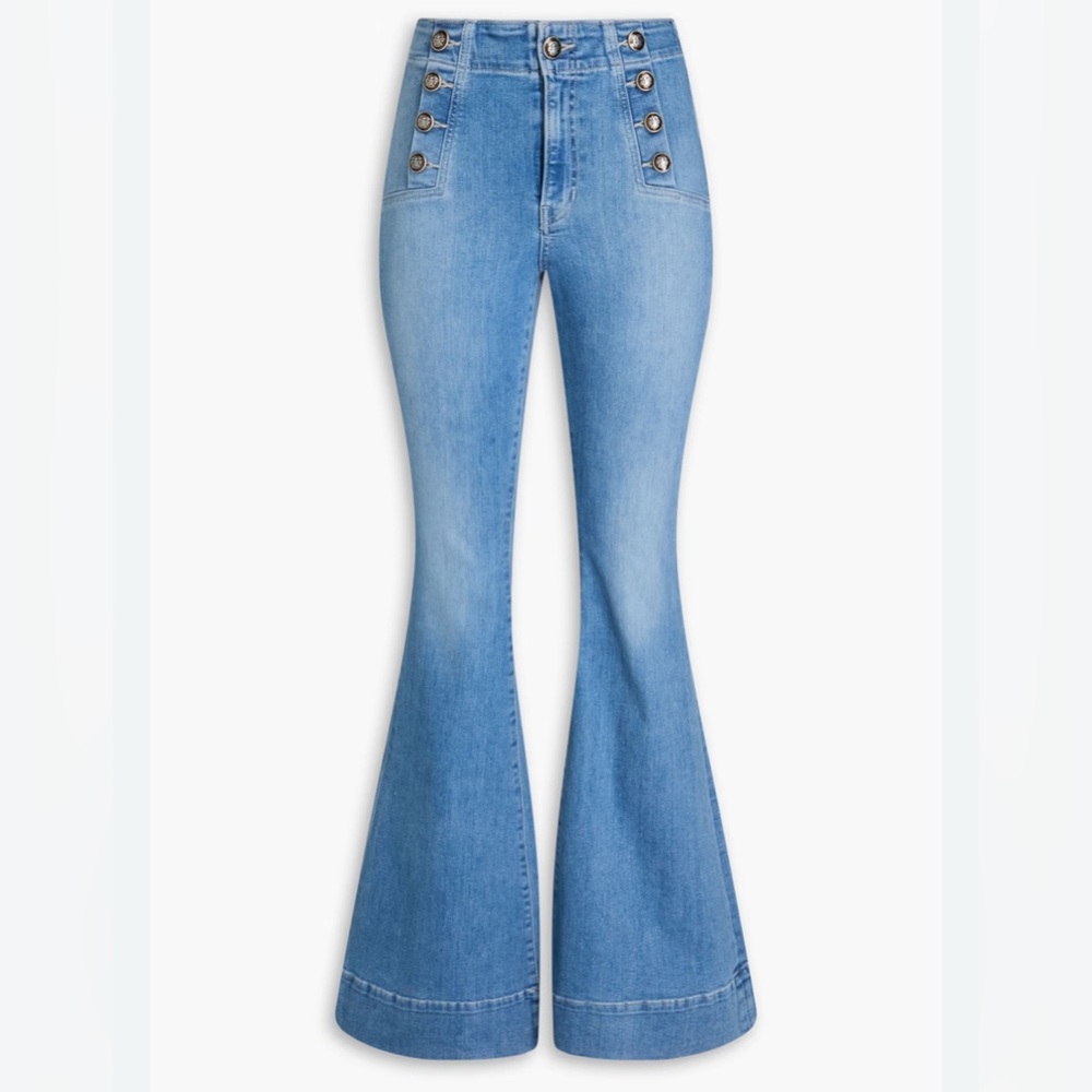 Veronica Beard Light Blue Flare Jeans
